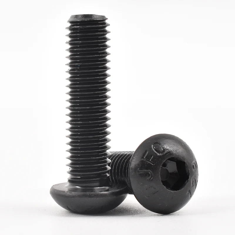 Tombol Kepala Black Oxside Hex