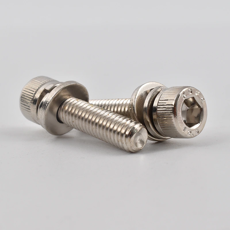 Nickel-plated Hex Socket Cap Head Combination Screws