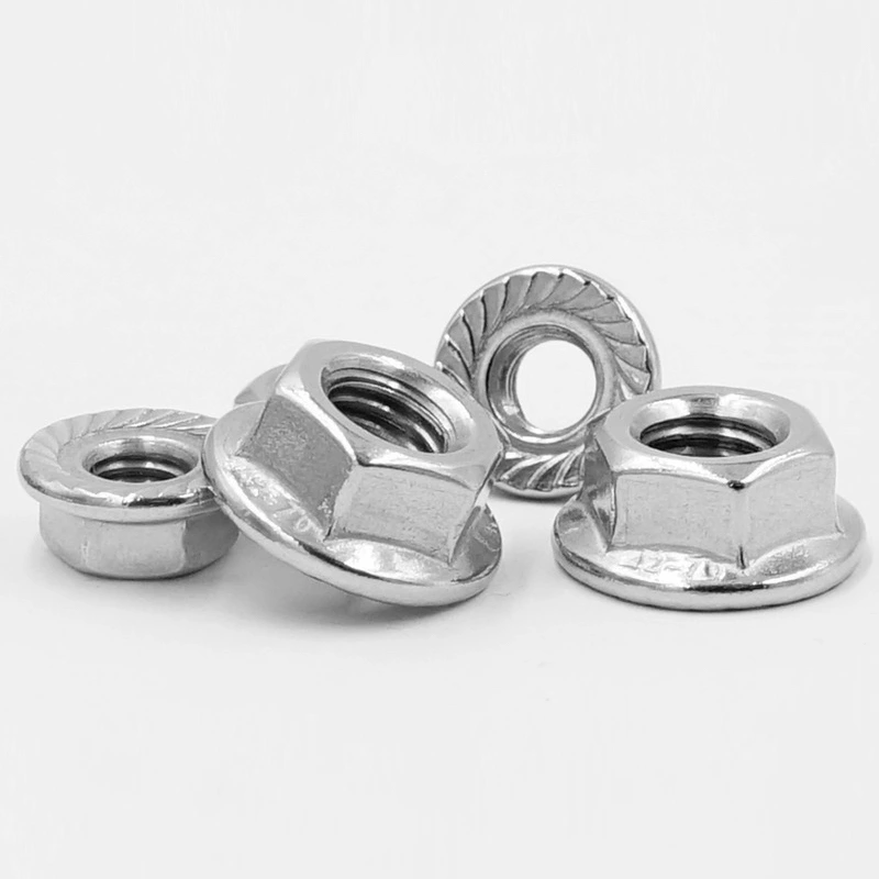 Nickel-plated Hex Nuts with Flange