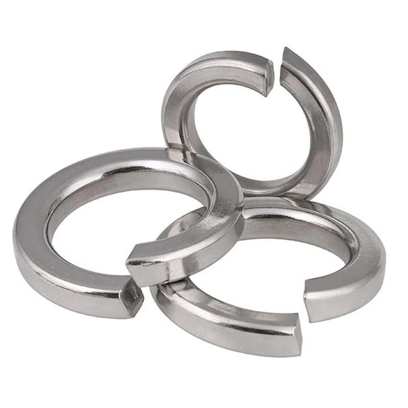 Nickel-plated Single Coil Spring Lock Washers